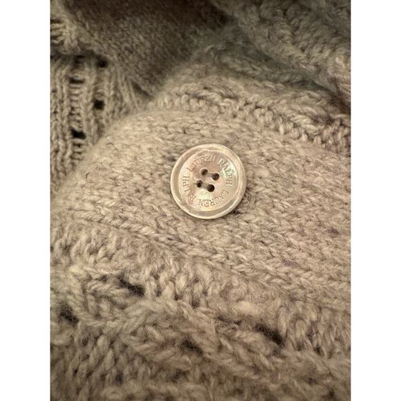 Ralph Lauren Collection Cable-Knit Cashmere Long Sweater Vest Cardigan Dress S - Picture 9 of 9